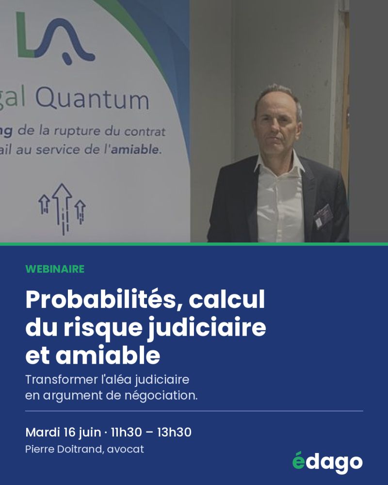 𝐅𝐨𝐫𝐦𝐚𝐭𝐢𝐨𝐧 𝐄𝐃𝐀𝐆𝐎: Comment calculer le risque judiciaire